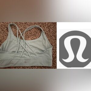 Lululemon Sports bra light blue. Small stain